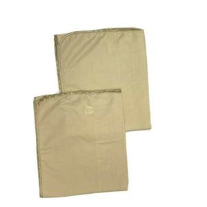 2 Luxury Tan Valances Curtains Solid Khaki Light